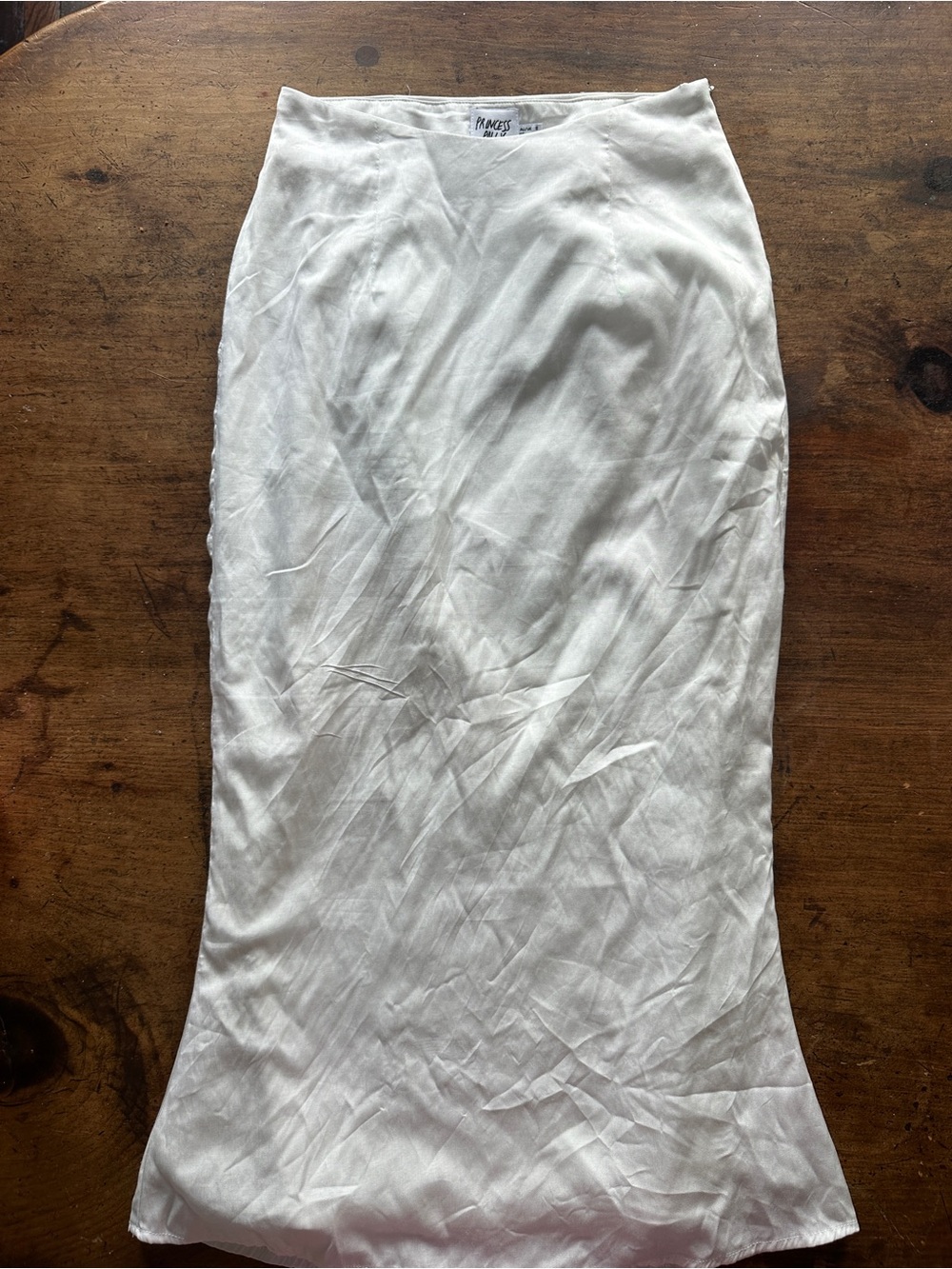 Princess Polly Silk white Skirt